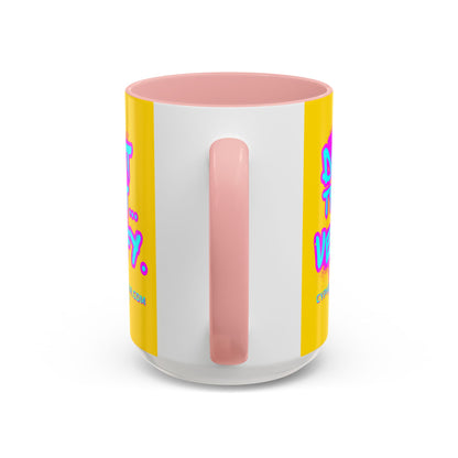 Don't Trust...Verify. Yellow Accent Mug by cypherpunkgear.com