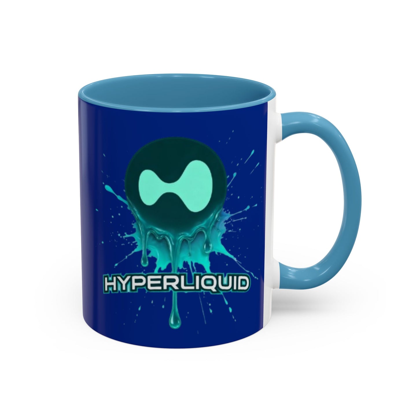 HYPE Drip Blue Accent Mug by cypherpunkgear.com
