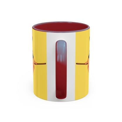 Hazel Hex Yellow Accent Mug by CreepyCrafts.boo