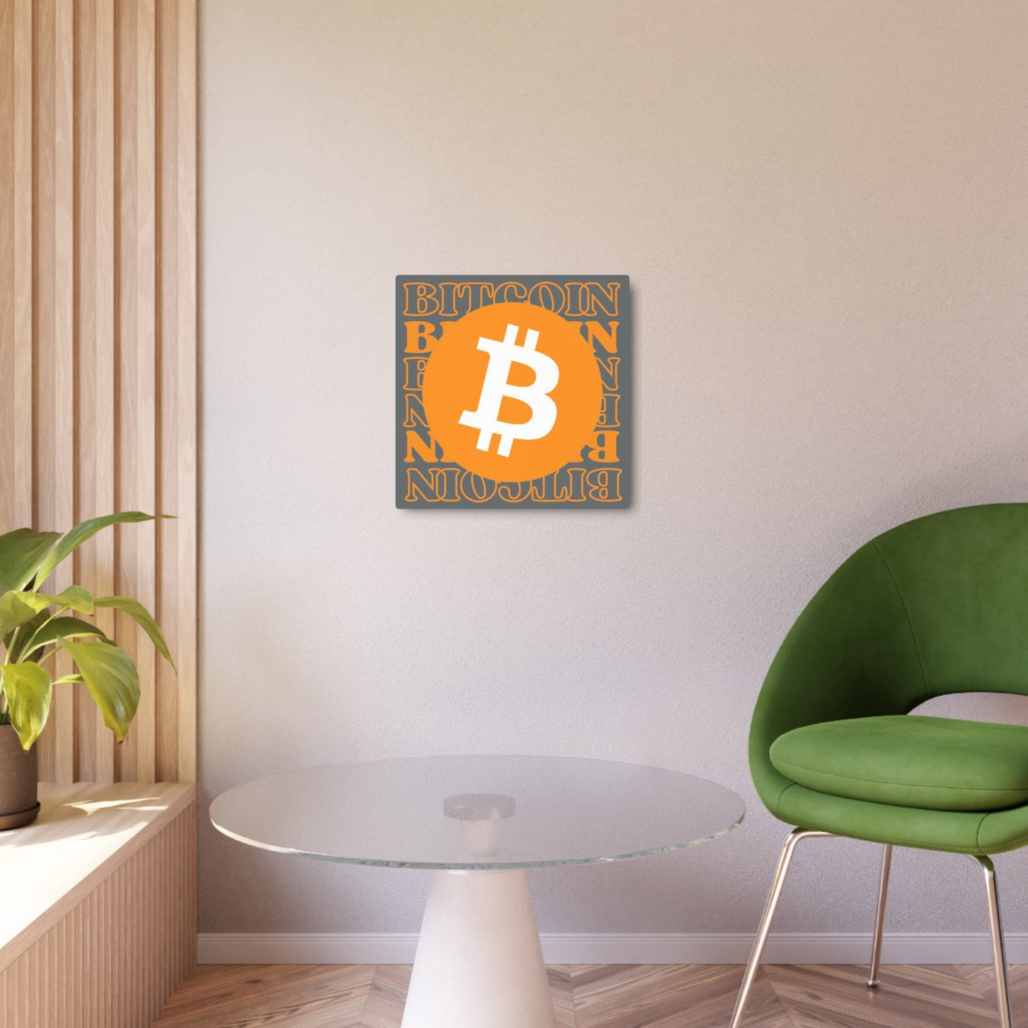 Bitcoin Bitcoin Bitcoin (BTC) Metal Art Sign by cypherpunkgear