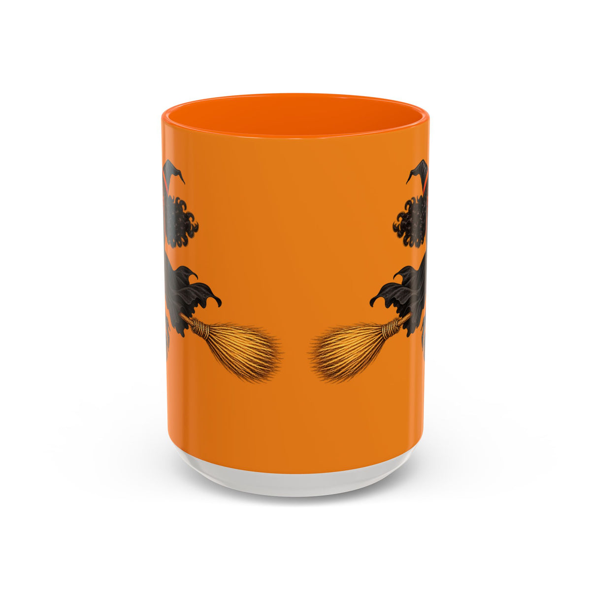 Velvet Vex Orange Accent Mug by CreepyCrafts.boo
