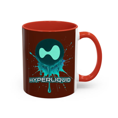 HYPE Drip Brown Accent Mug by cypherpunkgear.com