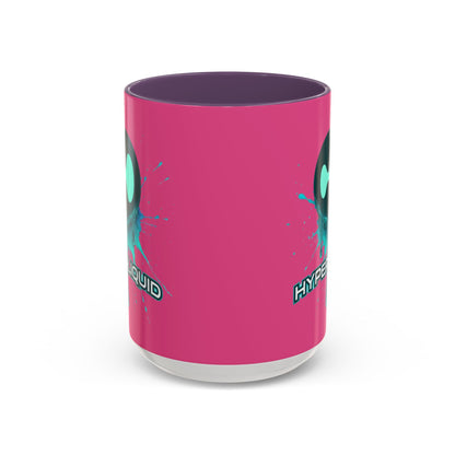 HYPE Drip Pink Accent Mug by cypherpunkgear.com