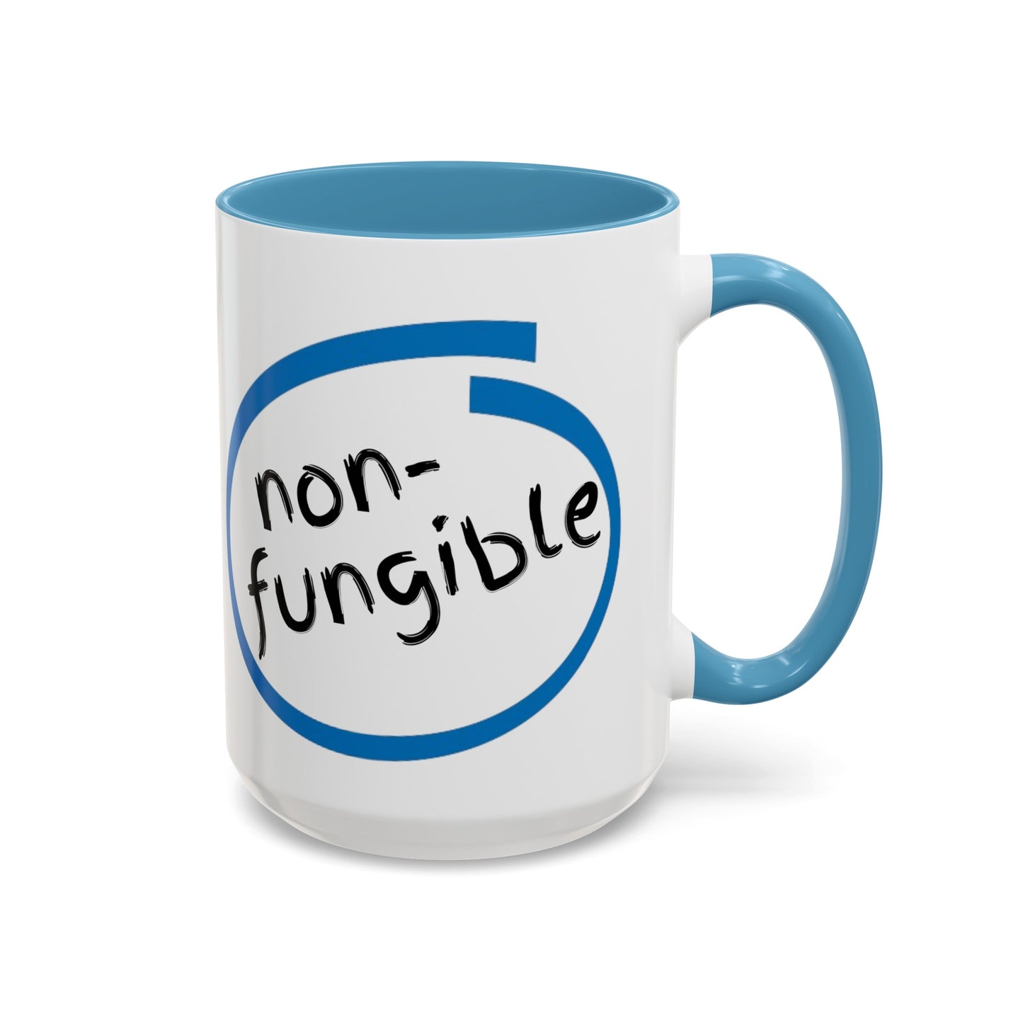 Nonfungible Accent Mug by cypherpunkgear