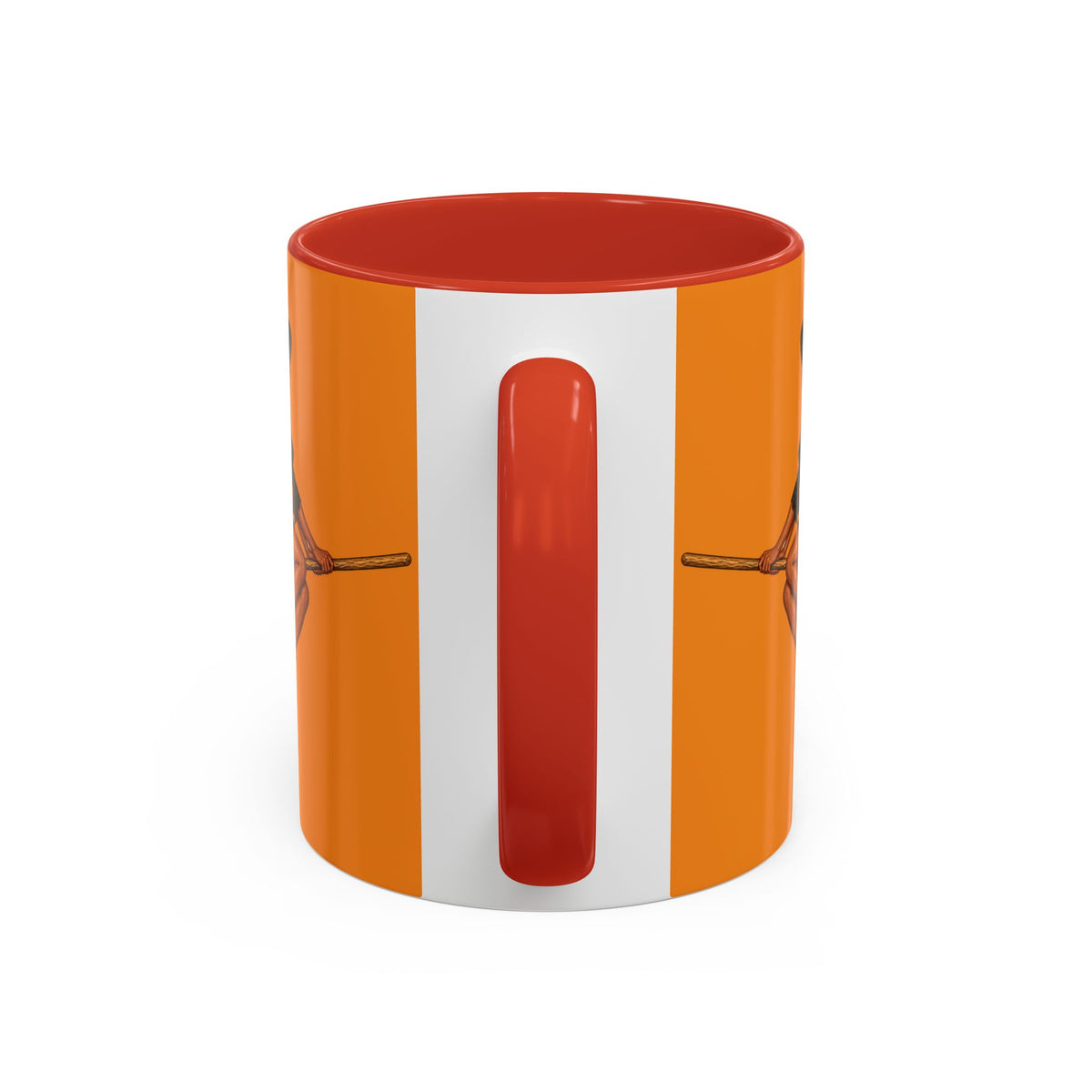 Velvet Vex Orange Accent Mug by CreepyCrafts.boo
