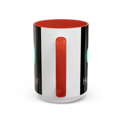 Hyperliquid White font Black Accent Mug by cypherpunkgear.com