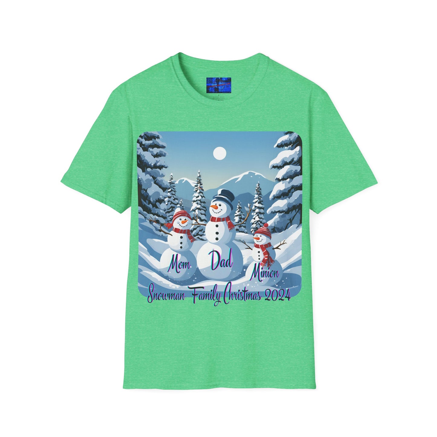 Snowman Family of 3 DKcolors Unisex T-Shirt by cypherpunkgear