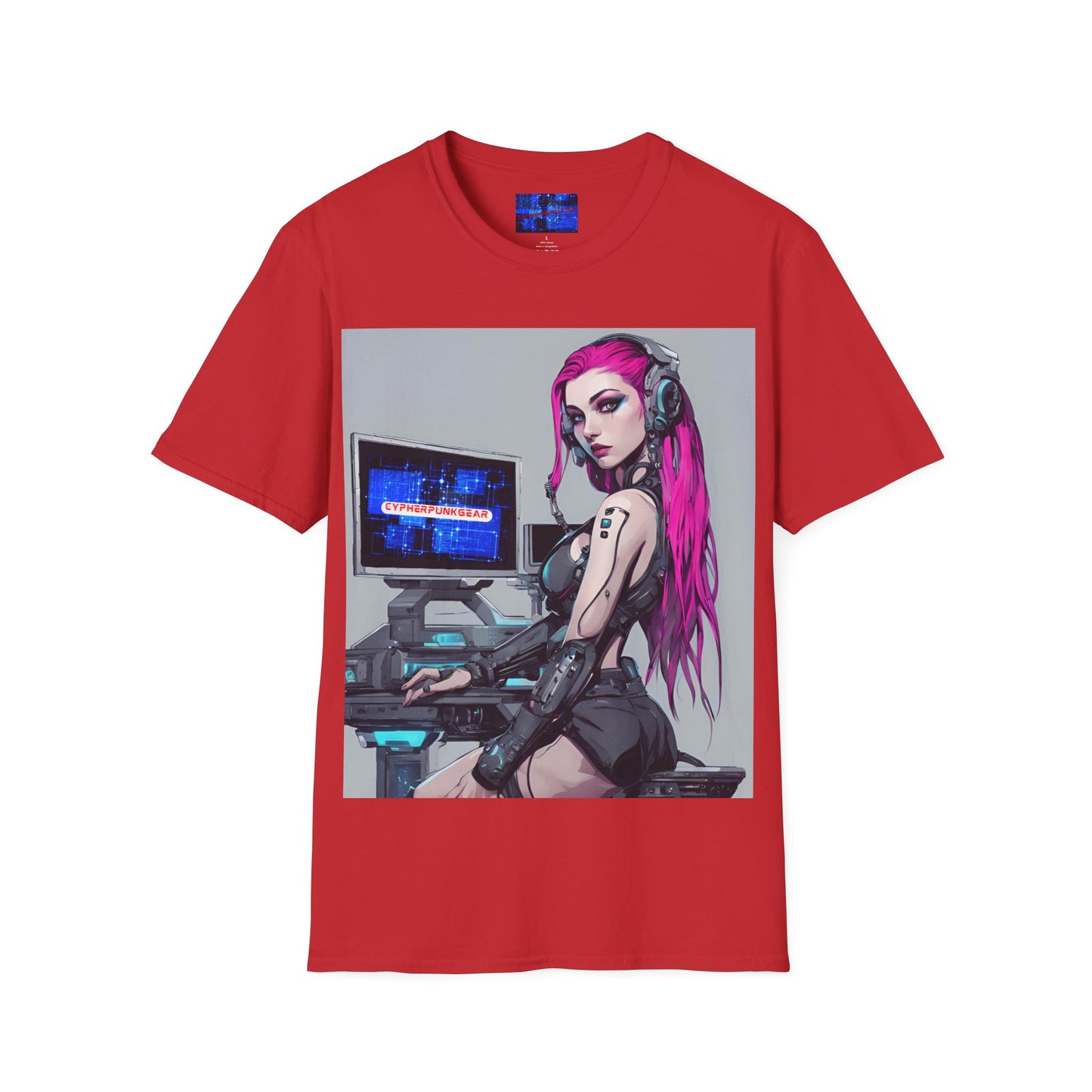 Netrunner Cyberpunk Light colors Unisex T-Shirt by cypherpunkgear.com
