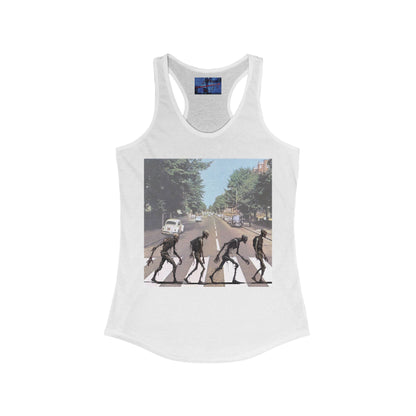 2-sided Scabby Road Women's Racerback Tank Top by cypherpunkgear