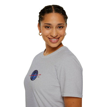 2-sided, cypherpunkgear.com logo Light colors Unisex T-Shirt by cypherpunkgear.com