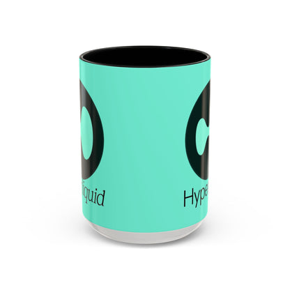 Hyperliquid Black font Light Hyperliquid Accent Mug by cypherpunkgear.com
