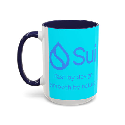 SUI Light Blue Accent Mug by cypherpunkgear.com