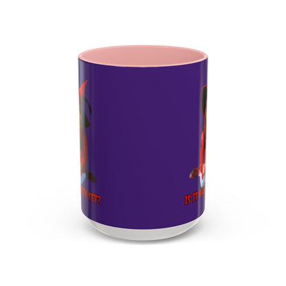 Is it Halloween yet? Purple Accent Mug by CreepyCrafts.boo