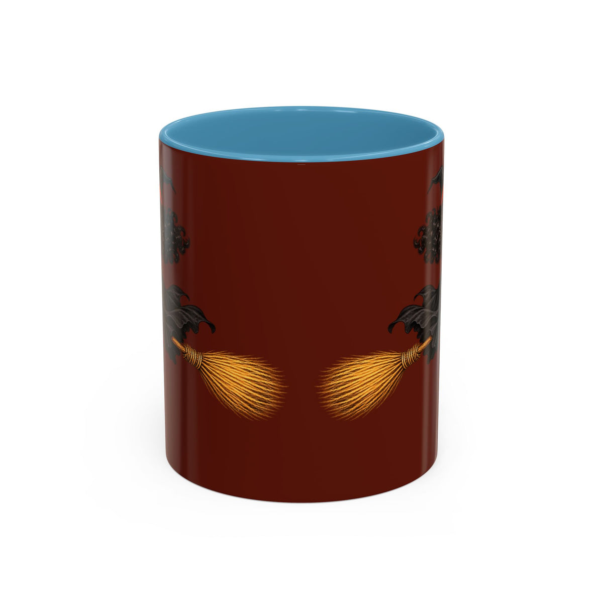 Velvet Vex Brown Accent Mug by CreepyCrafts.boo