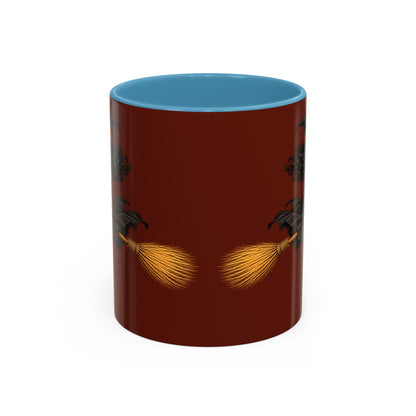 Velvet Vex Brown Accent Mug by CreepyCrafts.boo