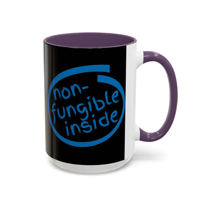 Non-Fungible Inside Black Accent Mug by cypherpunkgear.com