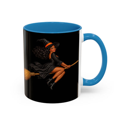 Velvet Vex Black Accent Mug by CreepyCrafts.boo