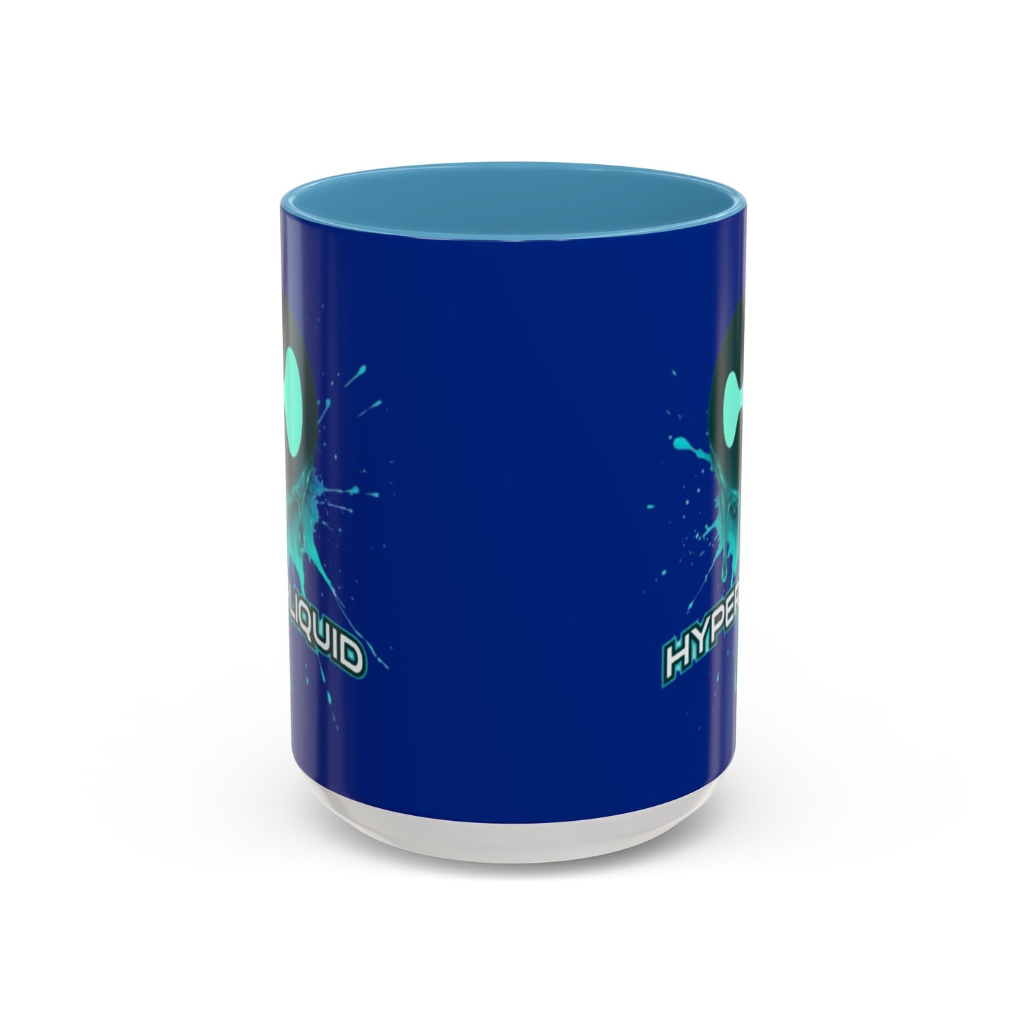 HYPE Drip Blue Accent Mug by cypherpunkgear.com