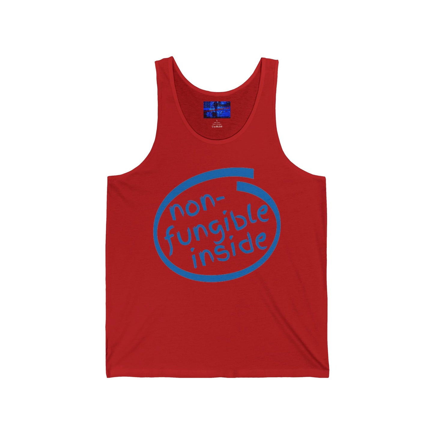 Non-Fungible Inside Unisex Jersey Tank Top by cypherpunkgear.com