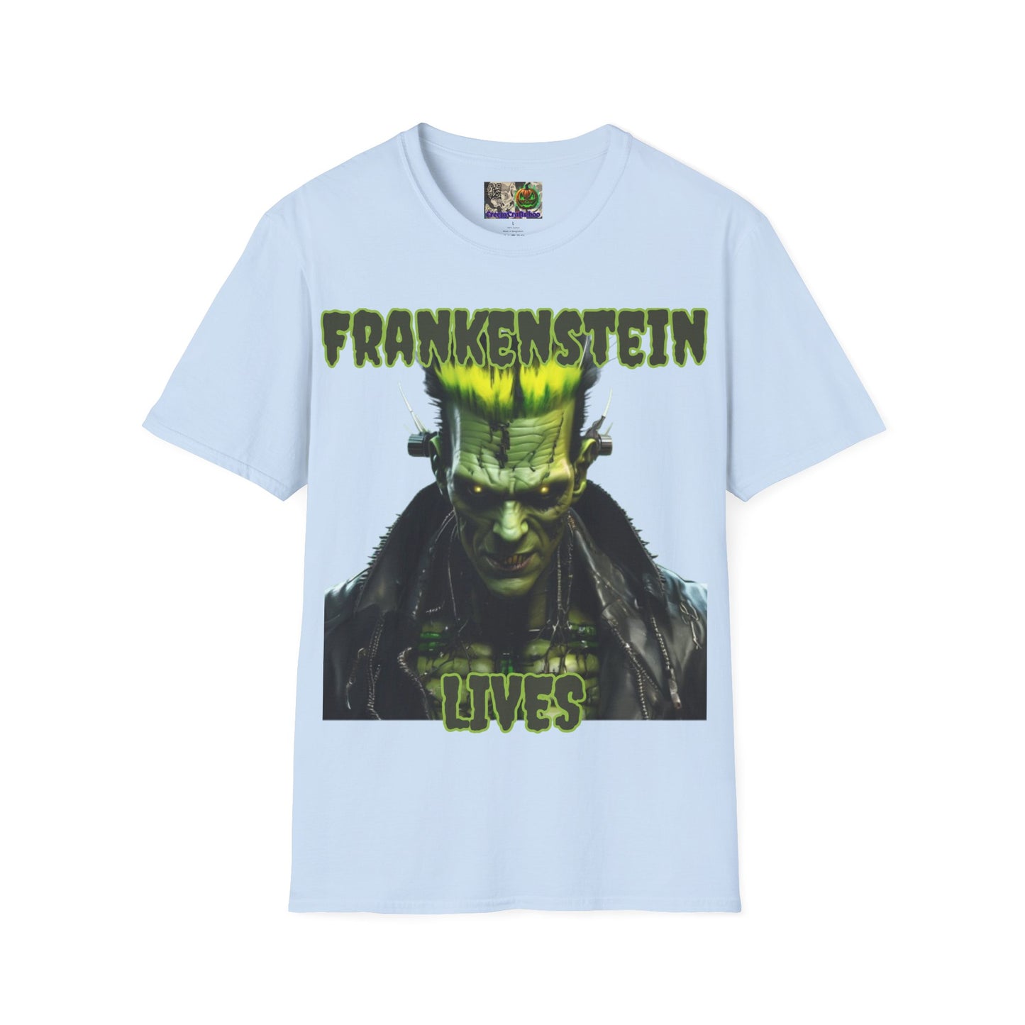 Frankenstein Lives Light colors Unisex T-Shirt by CreepyCrafts.boo