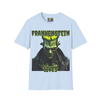 Frankenstein Lives Light colors Unisex T-Shirt by CreepyCrafts.boo