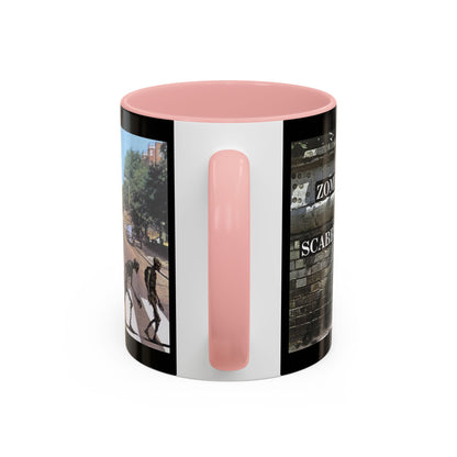 2-sided, Scabby Road Black Accent Mug by CreepyCrafts.boo