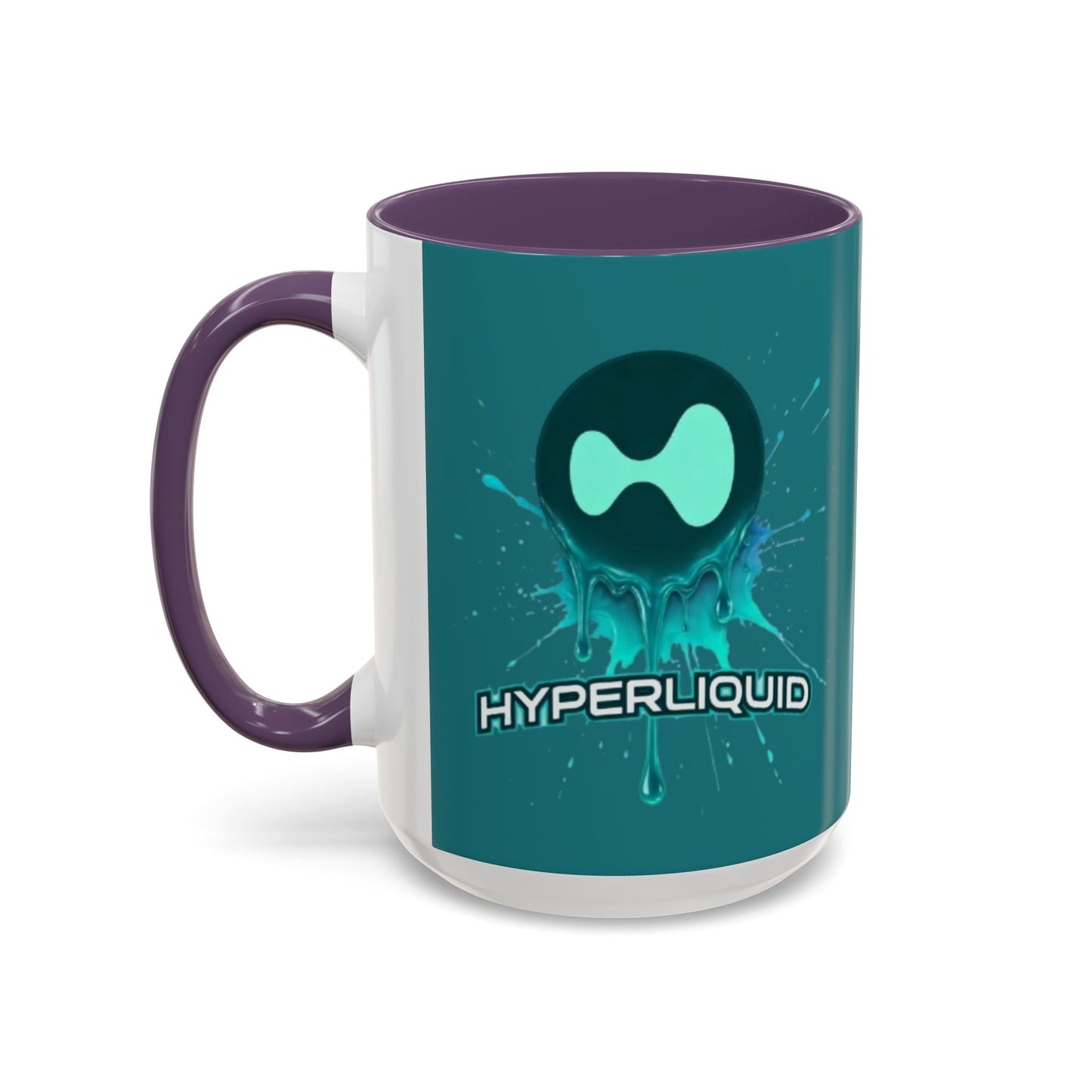 HYPE Drip Hyperliquid Accent Mug by cypherpunkgear.com