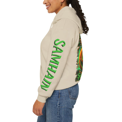 Blessed Samhain Green Jack Hoodie Unisex Hooded Sweatshirt by cypherpunkgear