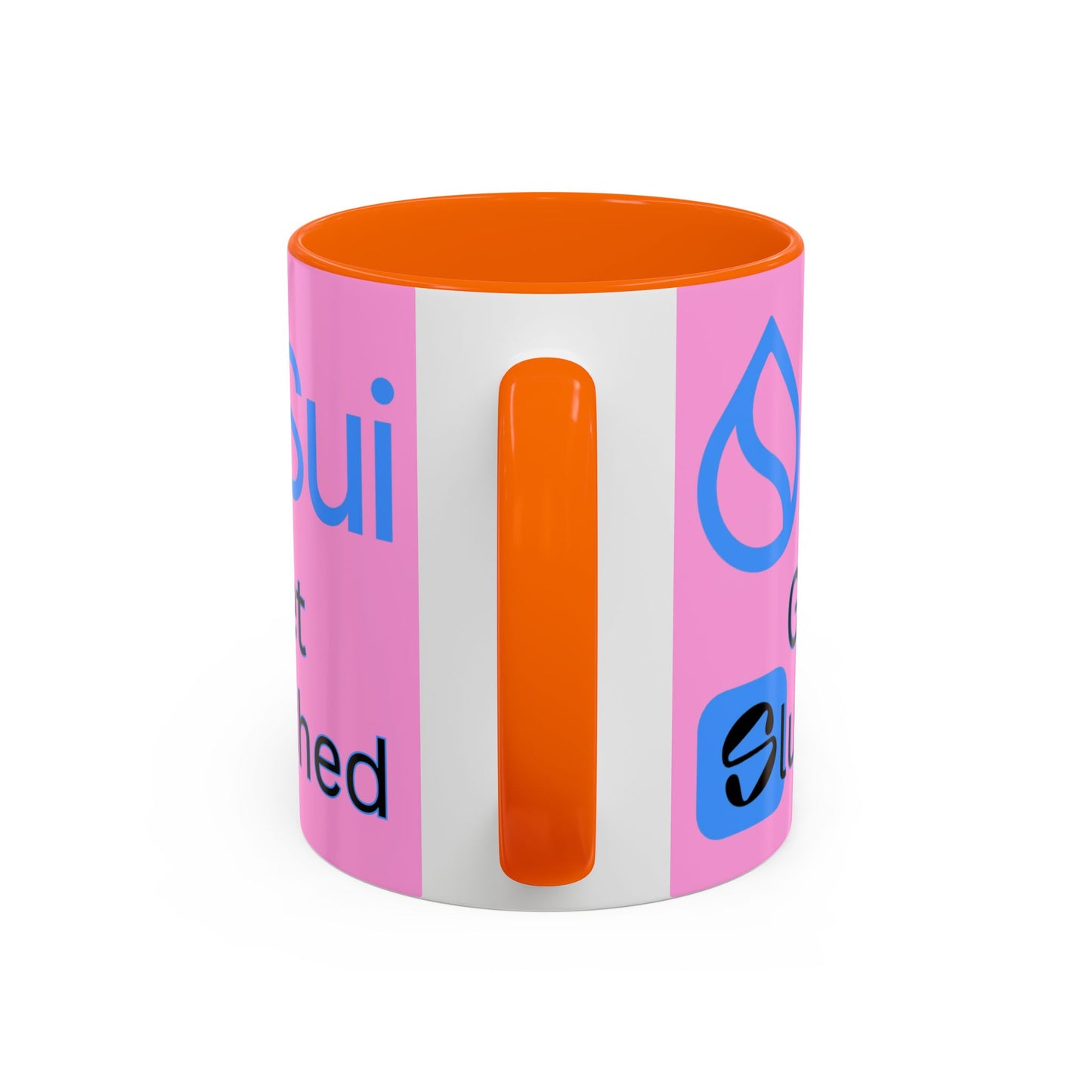 Sui: Get Slushed Pink Accent Mug by cypherpunkgear.com