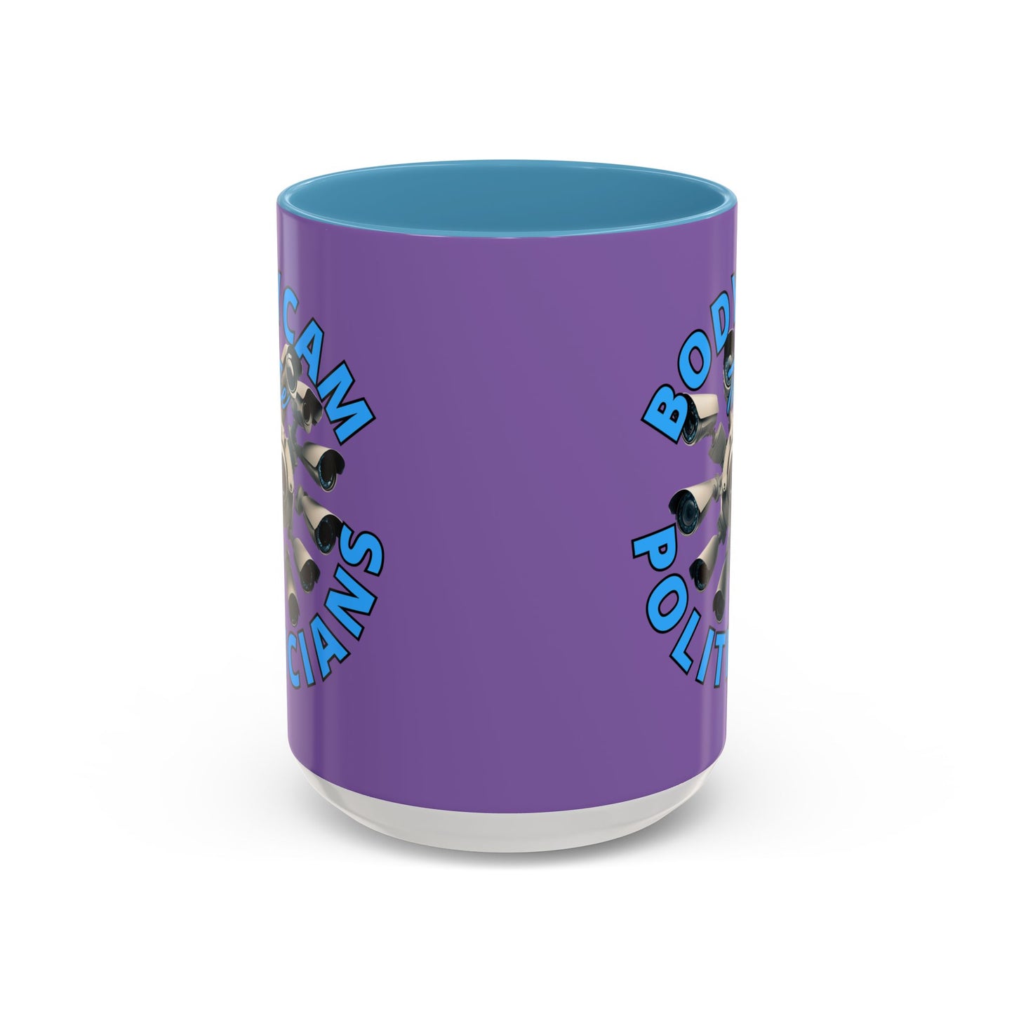 Bodycam the Politicians Cameras Light Purple Accent Mug by cypherpunkgear.com