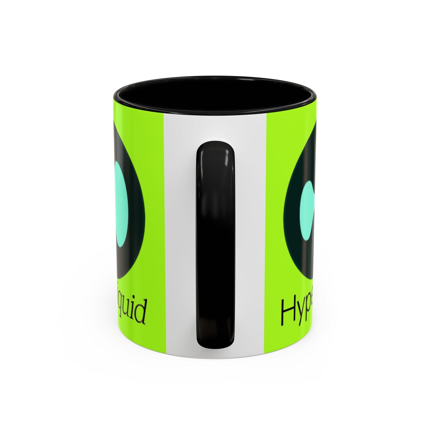 Hyperliquid Black font Green Accent Mug by cypherpunkgear.com