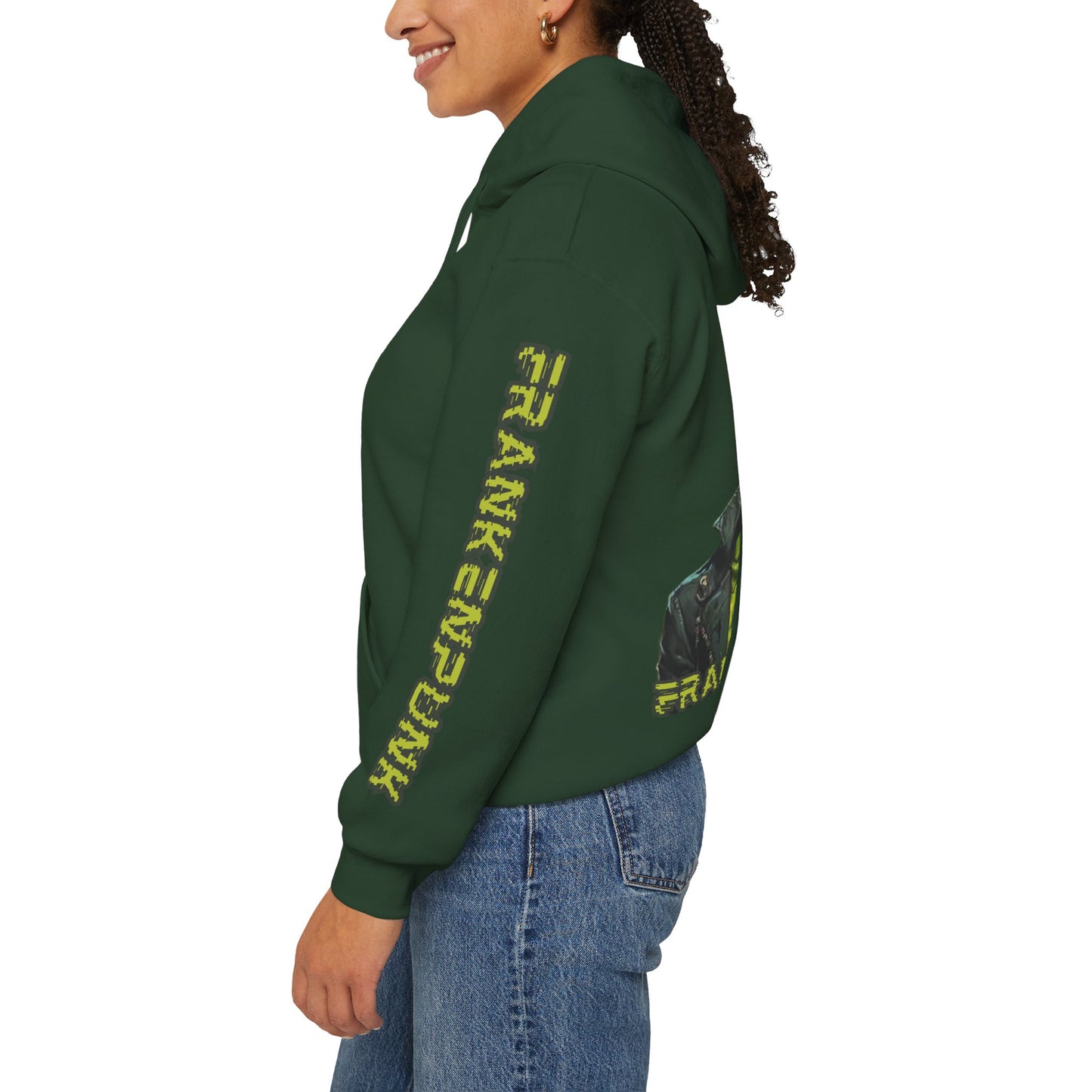 Frankenpunk Hoodie Unisex Hooded Sweatshirt by CreepyCrafts.boo