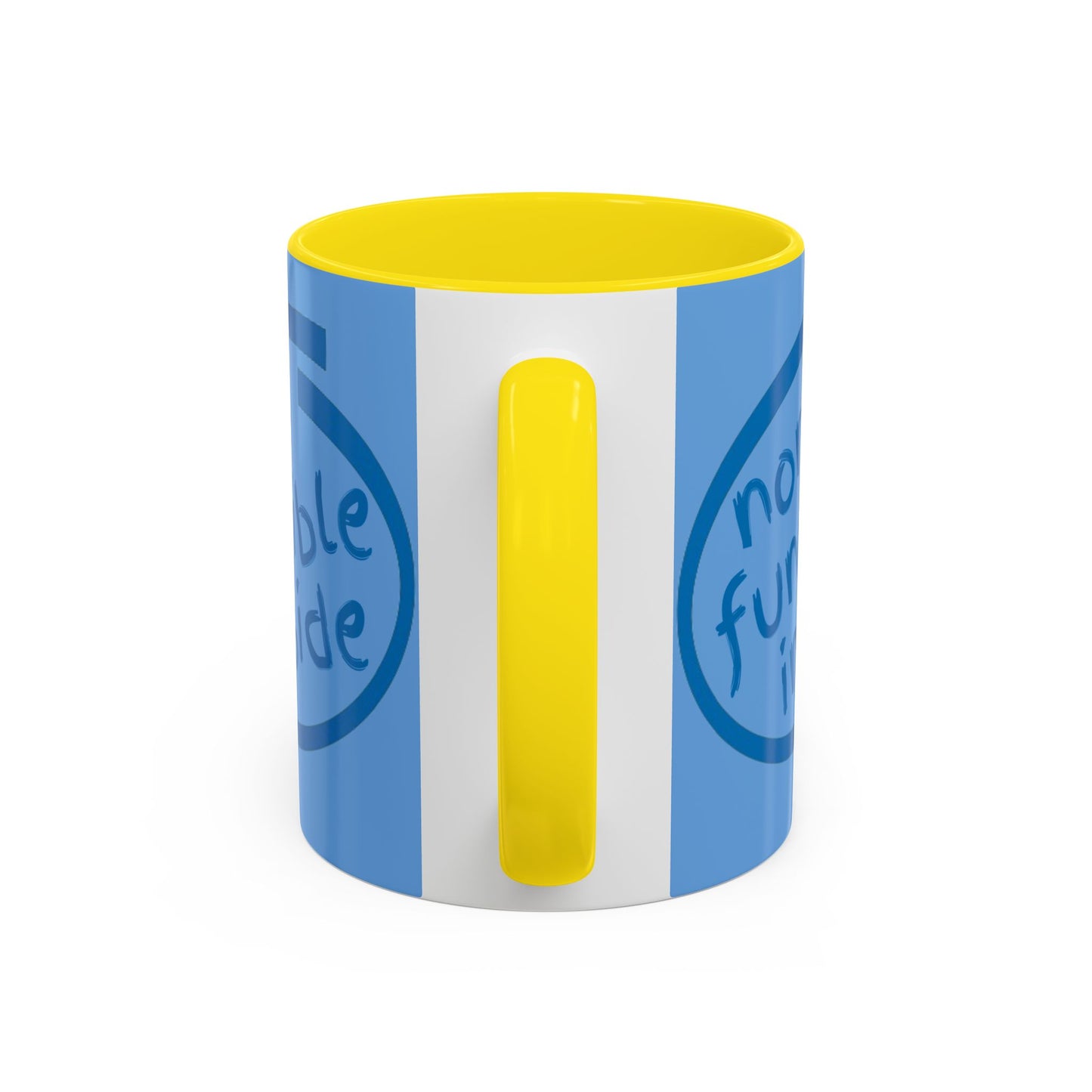 Non-Fungible Inside Light Blue Accent Mug by cypherpunkgear.com
