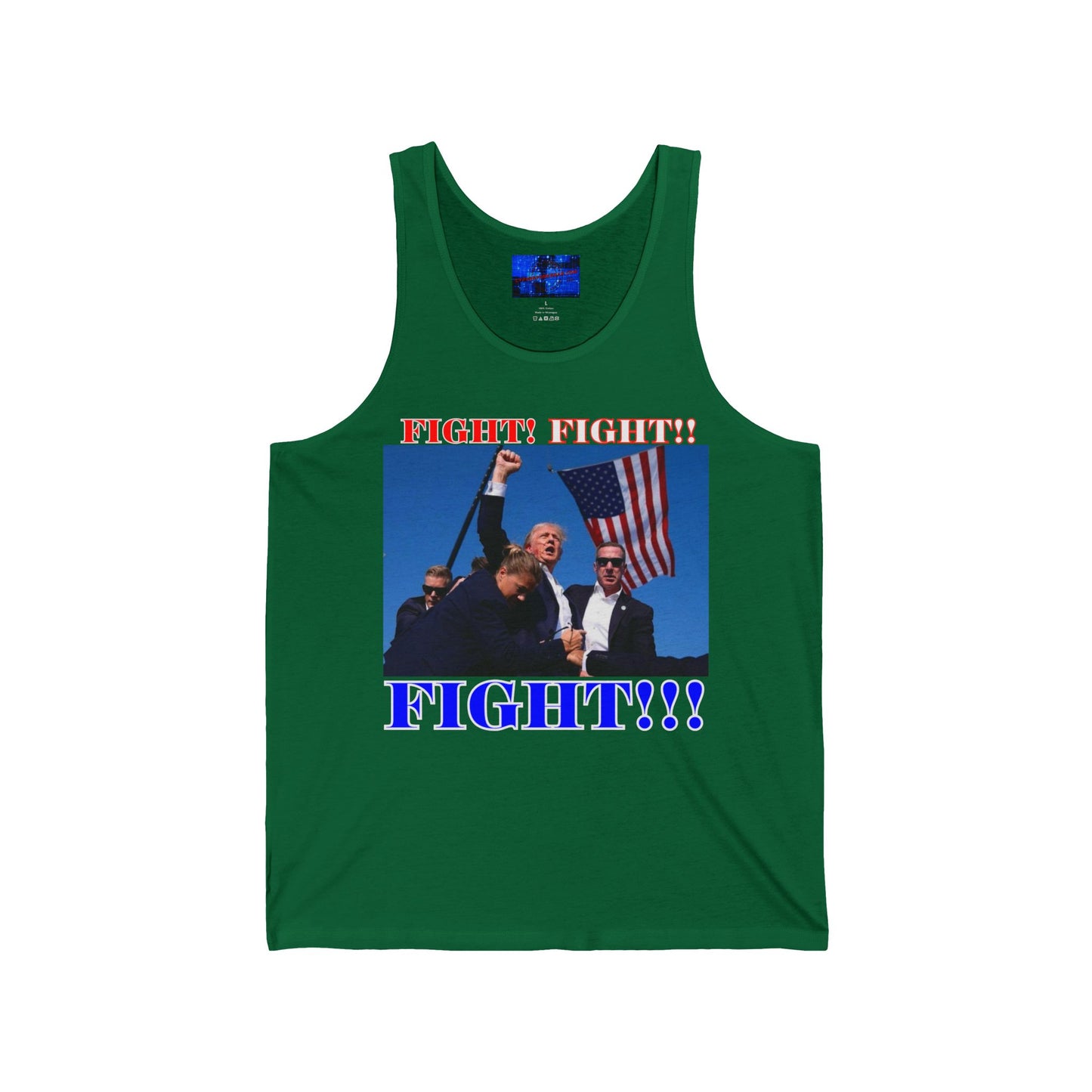 FIGHT! FIGHT!! FIGHT!!! Unisex Jersey Tank Top by cypherpunkgear