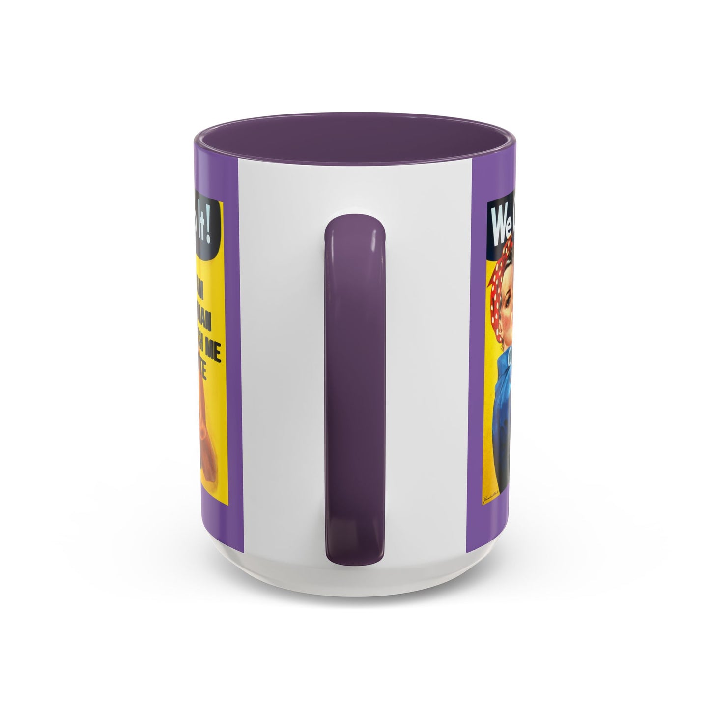 I Am Woman Watch Me Vote Rosie Light Purple Accent Mug by cypherpunkgear.com