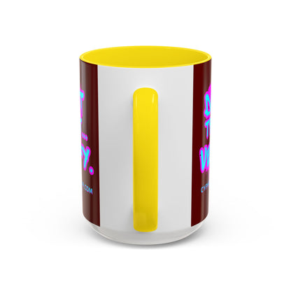 Don't Trust...Verify. Red Accent Mug by cypherpunkgear.com