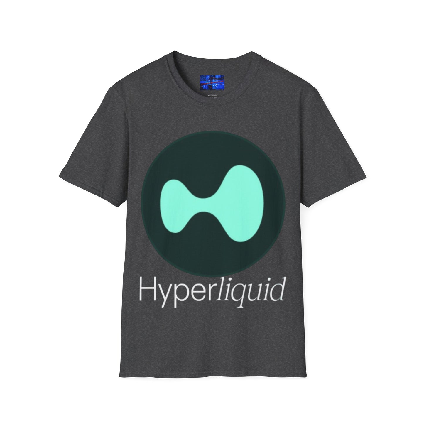 Hyperliquid White font Unisex T-Shirt by cypherpunkgear.com