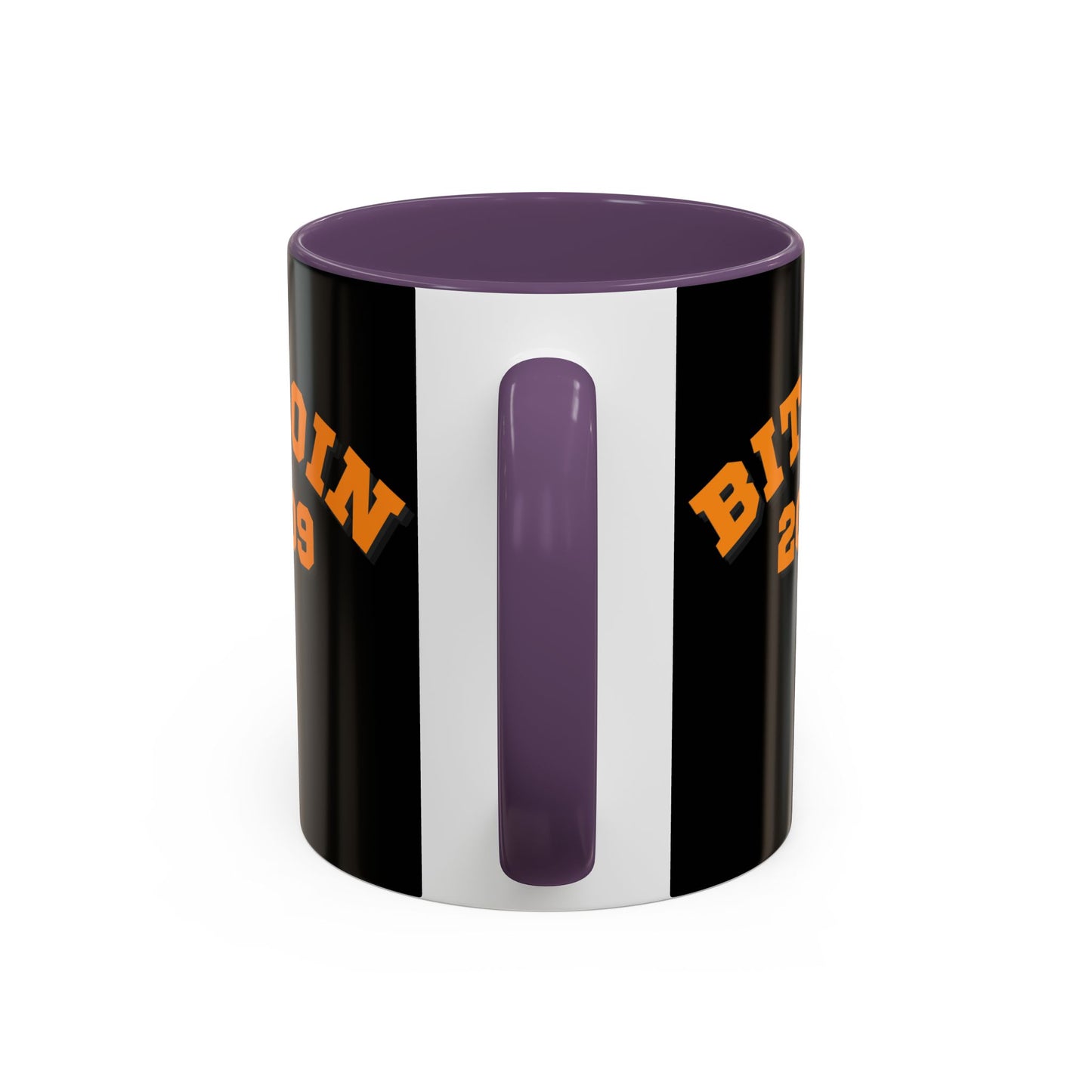 Bitcoin 2009 Black Accent Mug by cypherpunkgear.com