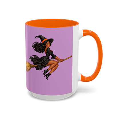 Velvet Vex Pink Accent Mug by CreepyCrafts.boo