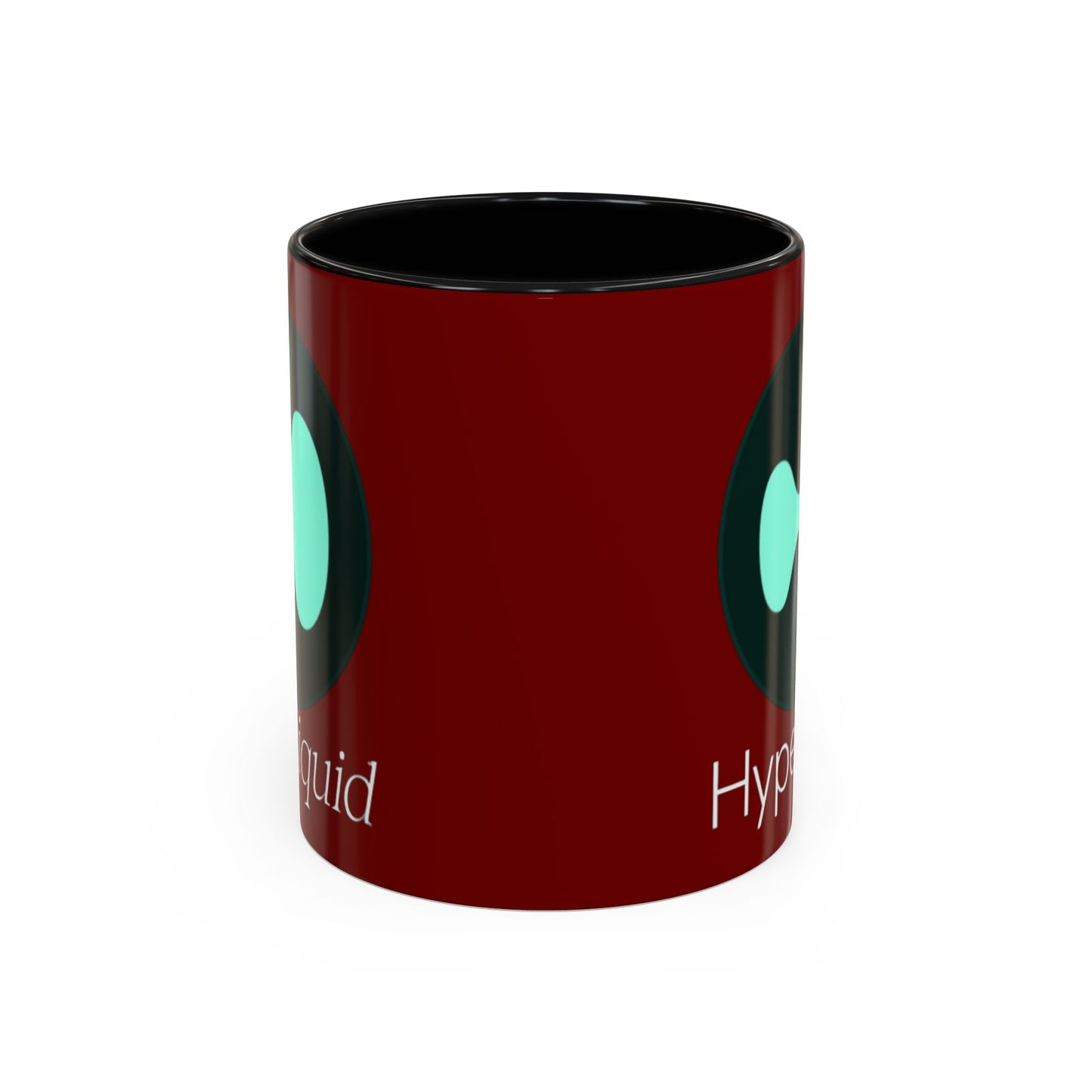 Hyperliquid White font Red Accent Mug by cypherpunkgear.com