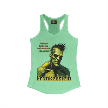 Frankenstein's Creature Women's Racerback Tank Top by CreepyCrafts.boo