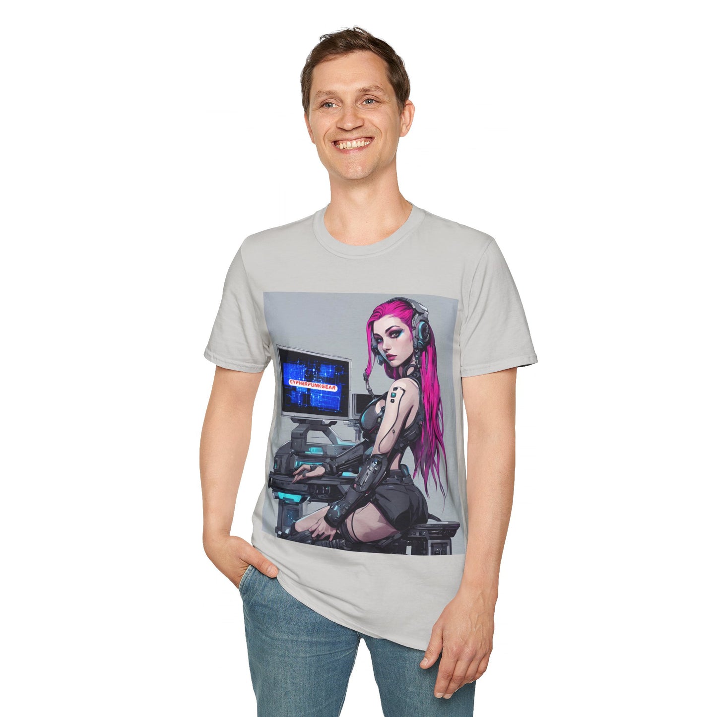 Netrunner Cyberpunk Unisex T-Shirt by cypherpunkgear