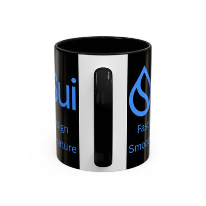 SUI Black Accent Mug by cypherpunkgear.com