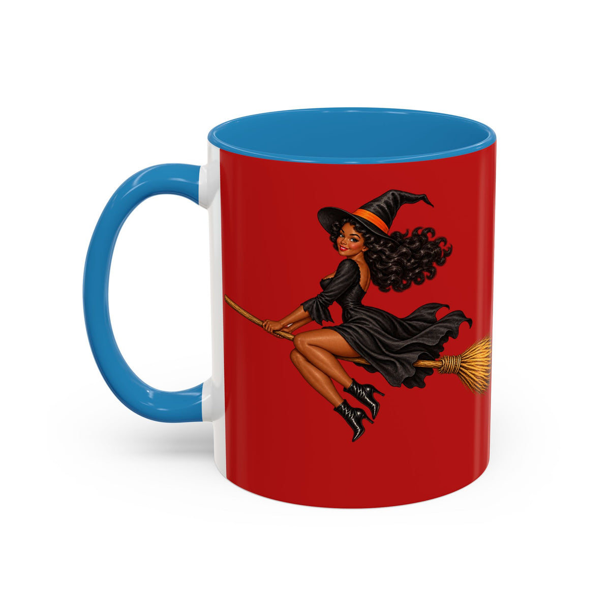 Velvet Vex Red Accent Mug by CreepyCrafts.boo