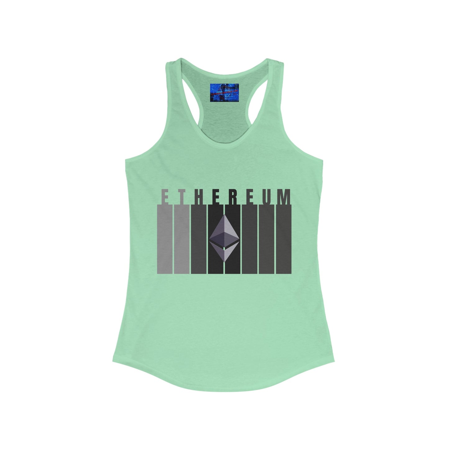 Ethereum (ETH) Women's Racerback Tank Top by cypherpunkgear