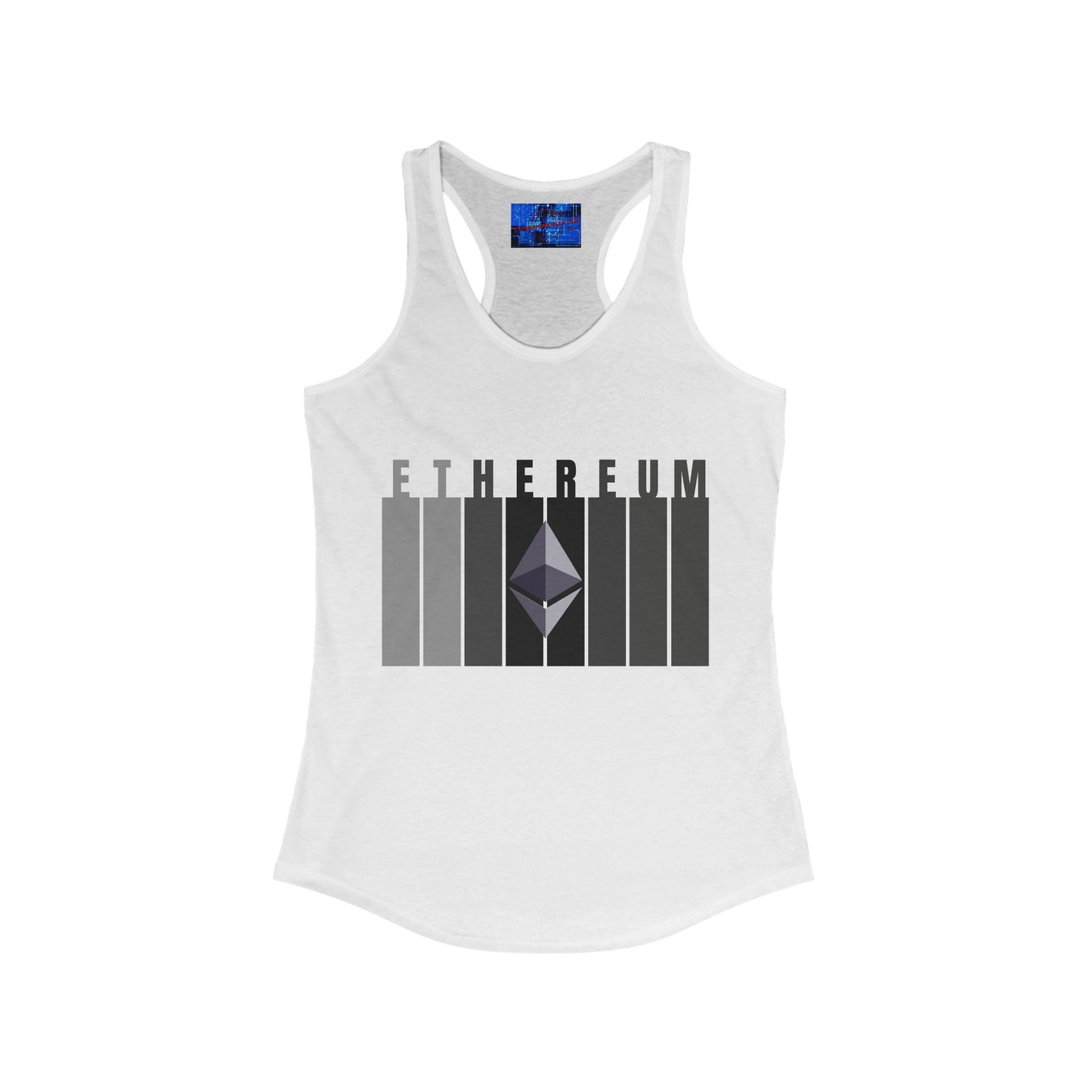 Ethereum (ETH) Women's Racerback Tank Top by cypherpunkgear