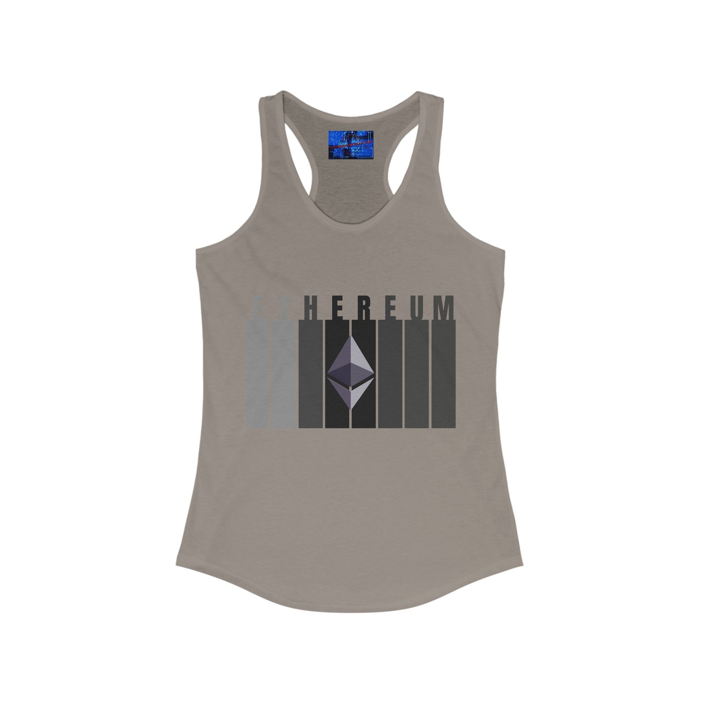 Ethereum (ETH) Women's Racerback Tank Top by cypherpunkgear