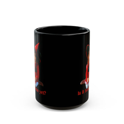 Is it Samhain yet? Black Mug by CreepyCrafts.boo