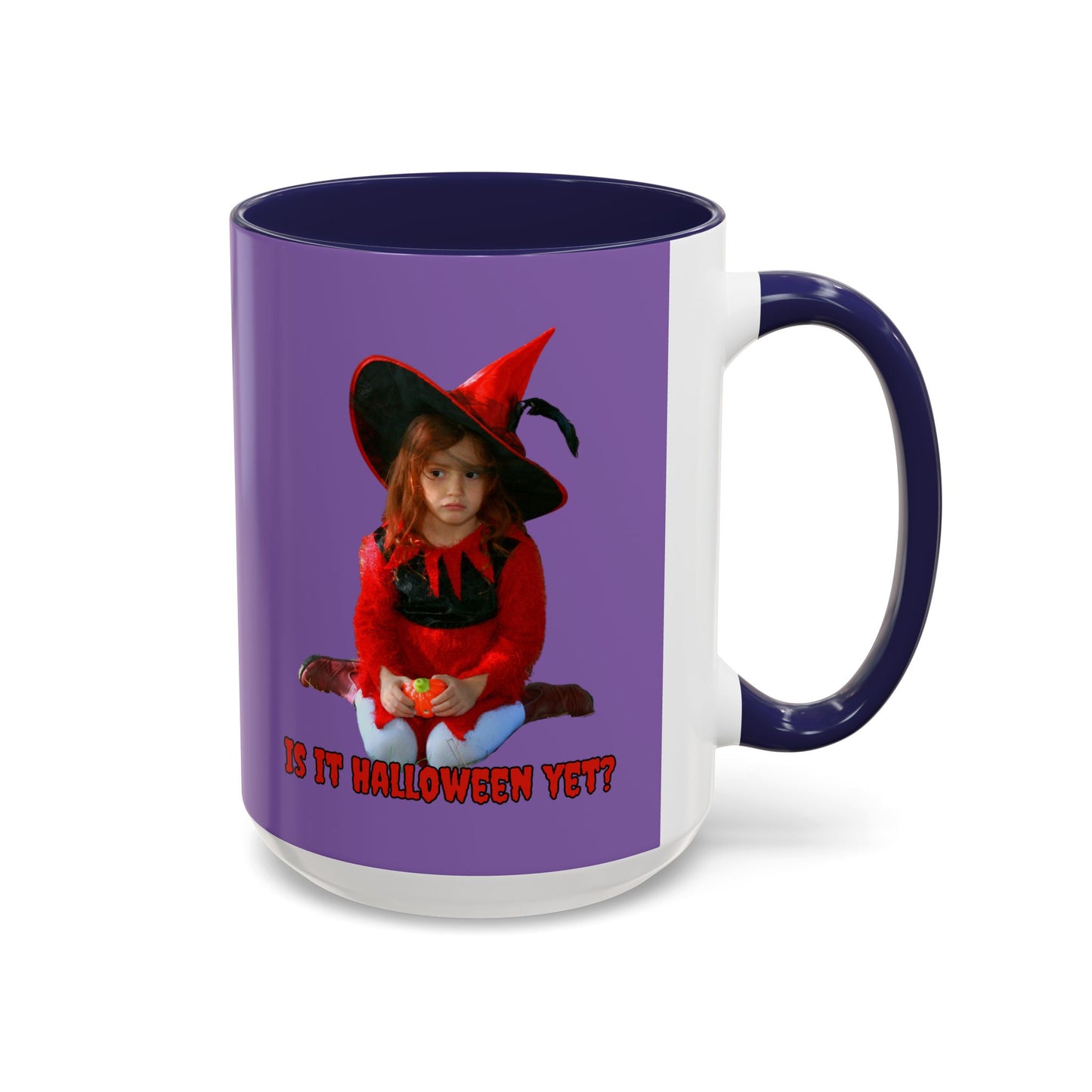 Is it Halloween yet? Light Purple Accent Mug by CreepyCrafts.boo