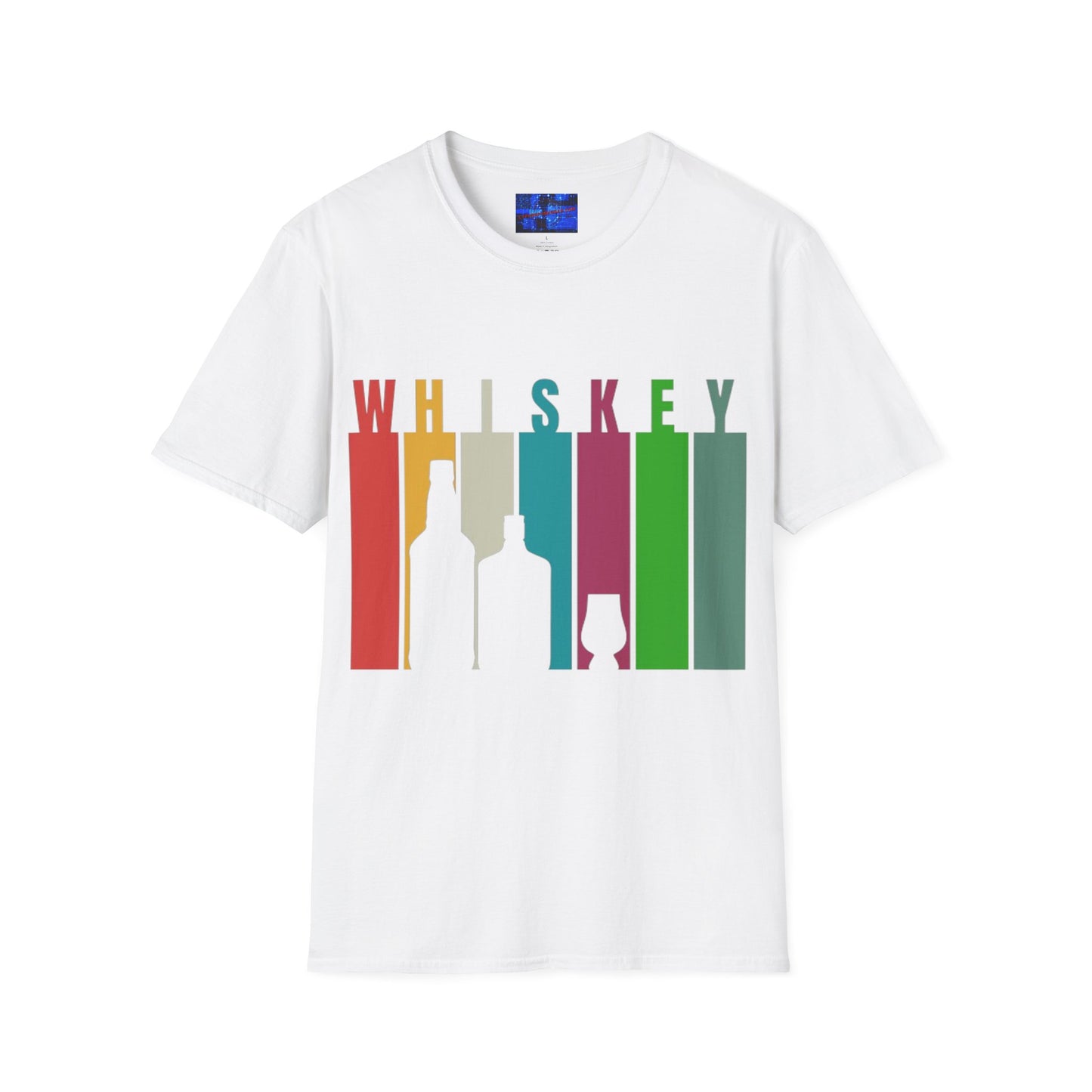 Whiskey spelled with an 'e' Light colors Unisex T-Shirt by cypherpunkgear.com